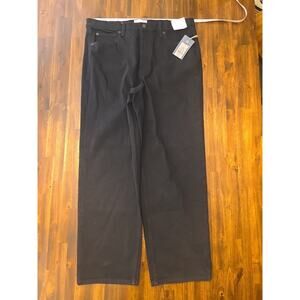 Universal Thread Holiday High-Rise Straight Jeans Black Denim Womens 14